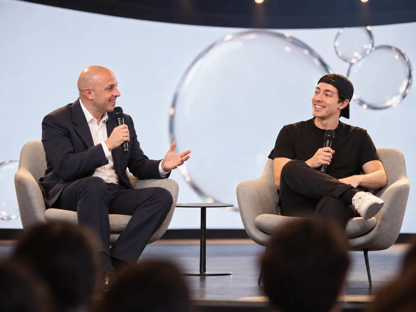 Alessandro Pedone e Marcello Ascani sul palco