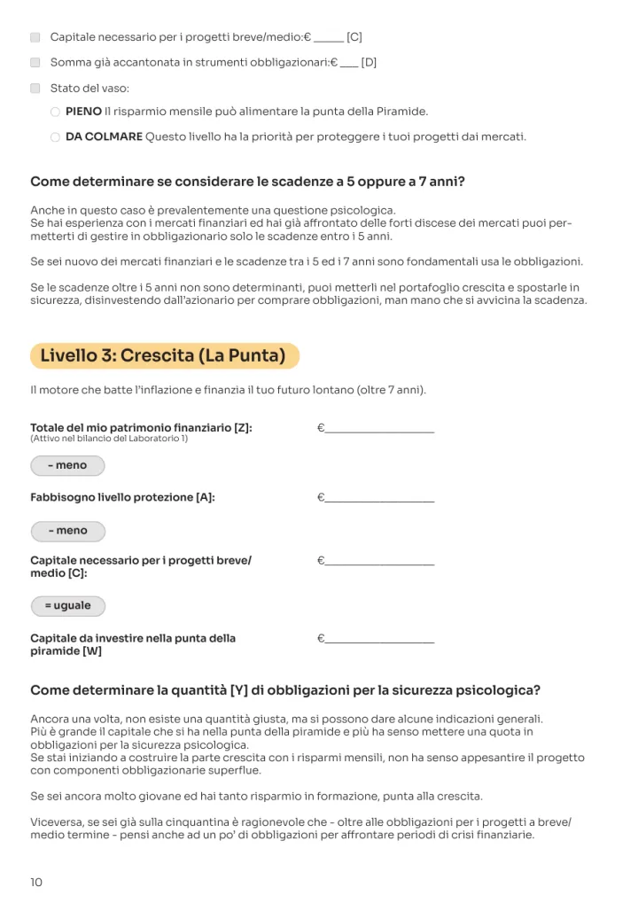 Pagina 10 dell’eserciziario